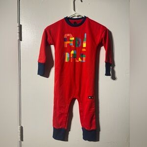 Adidas x LEGO Baby Romper One-Piece Red Long Sleeve Snap Suit Toddler
(670)